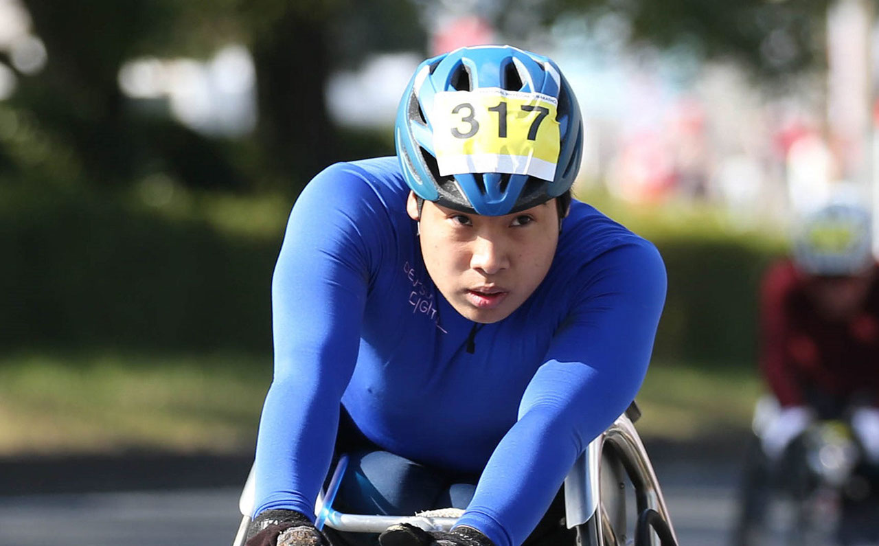 写真　わきやま りく選手