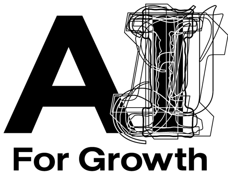 拡大画像：AI For Growth のロゴ画像です。