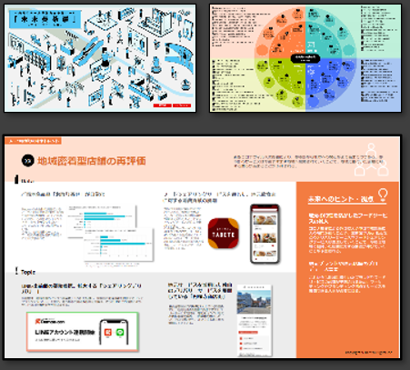 画像：未来曼荼羅、リテール領域の未来トレンドの発想支援ツール