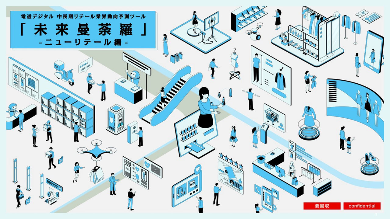 未来曼荼羅 ニューリテール編」の表紙。